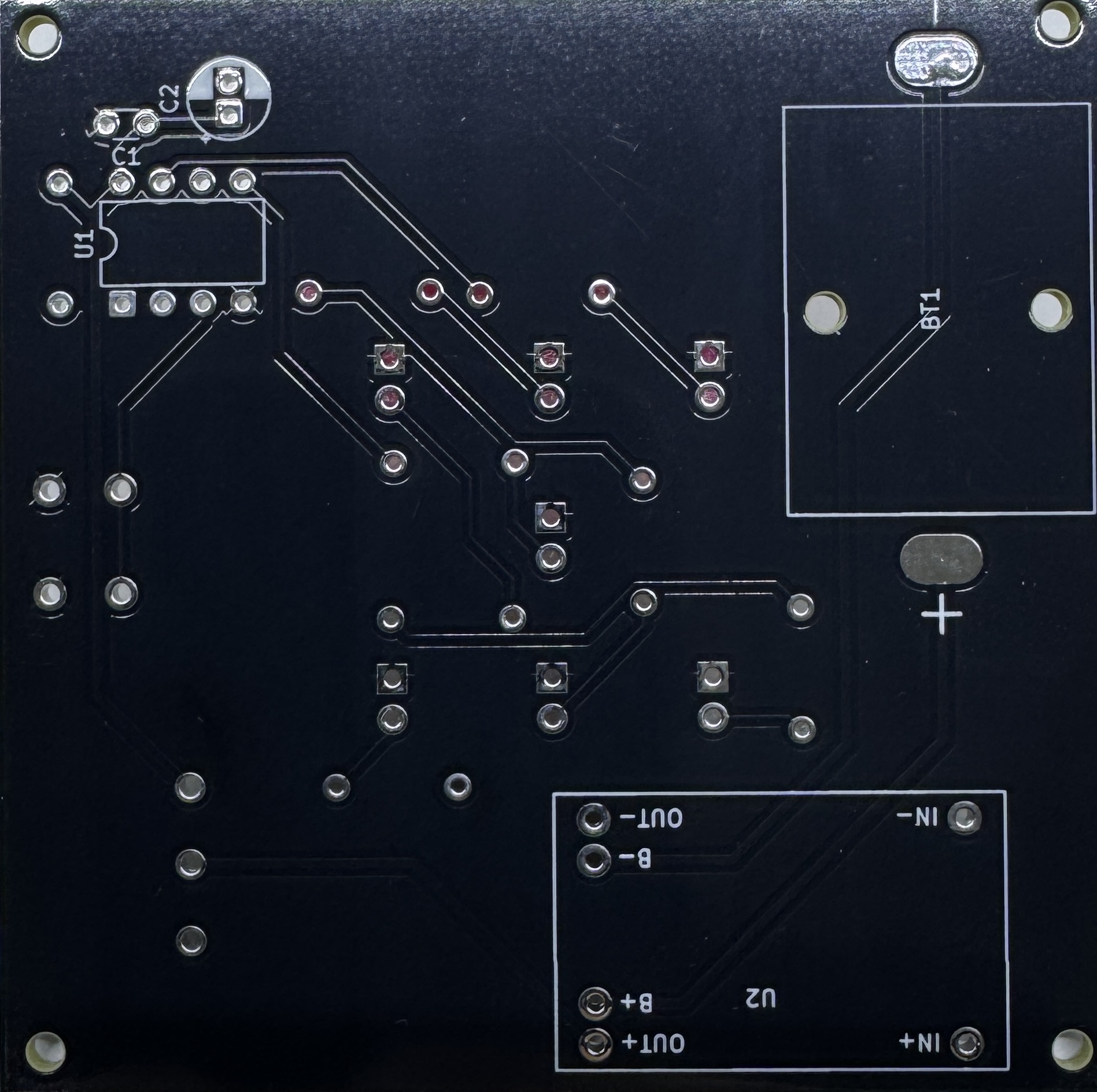 PCB back side, unpopulated