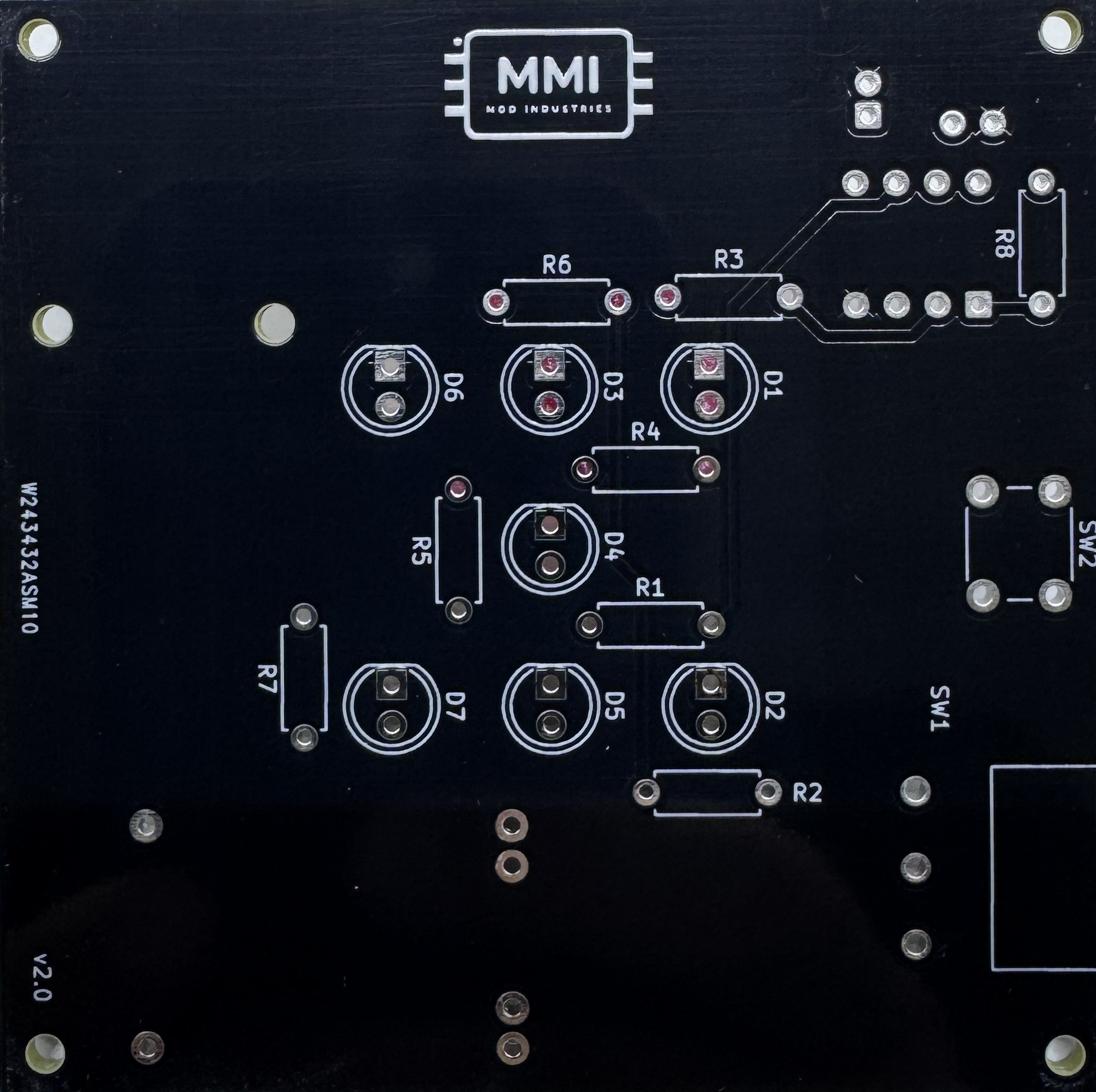 PCB front side, unpopulated